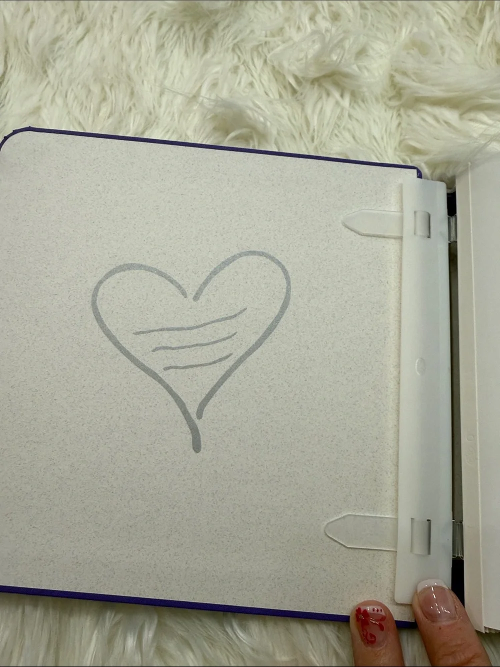 Creative Memories Purple Triumph Album with Heart Motif